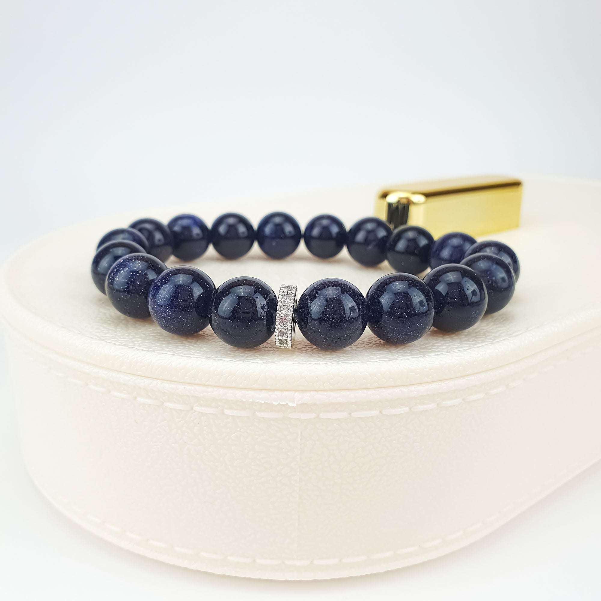 Elastīga sieviešu rokassprādze no sintētiskā aventurīna