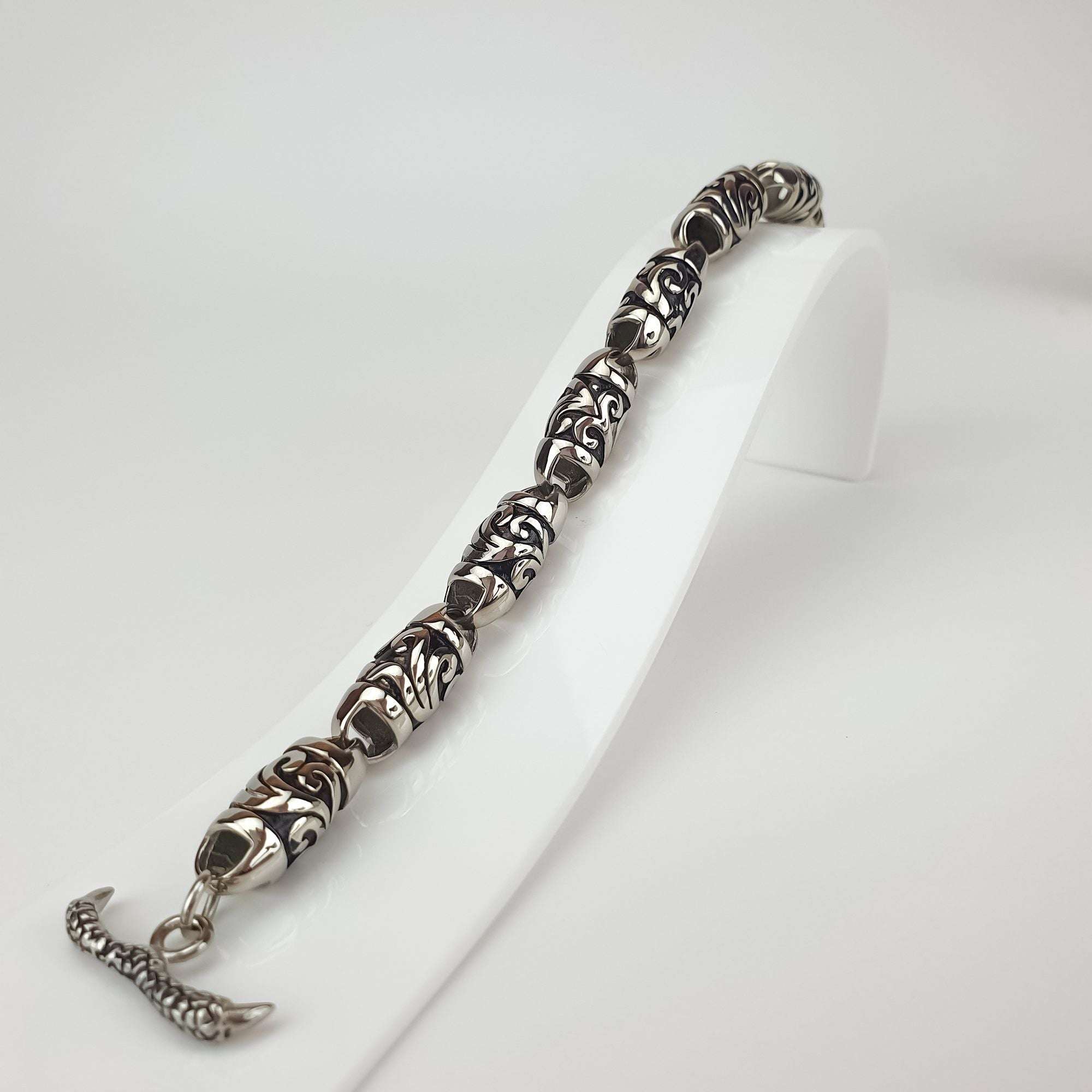 Masīva rokassprādze no medicīniskā tērauda – 21 cm