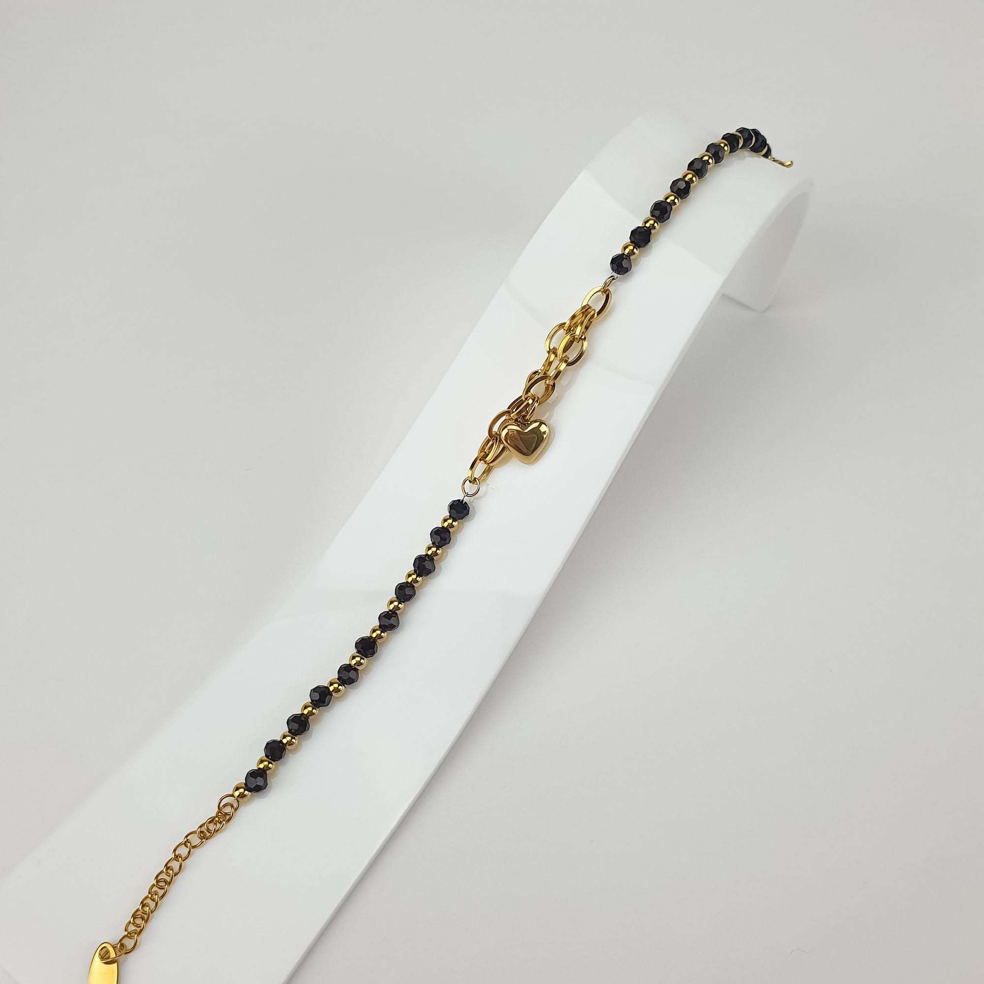 Regulējama medicīniskā tērauda rokassprādze ar zelta pārklājumu