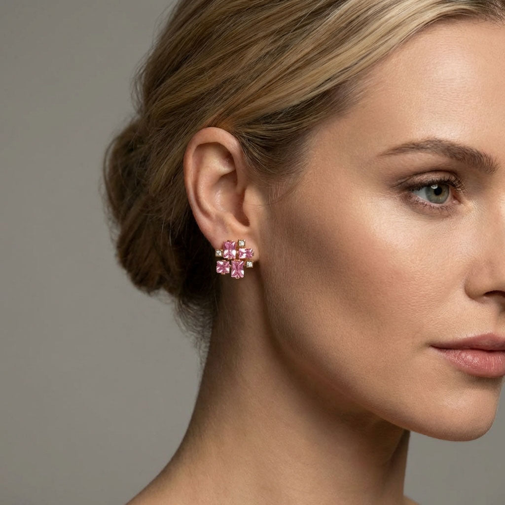 Ģeometriski auskari nagliņas