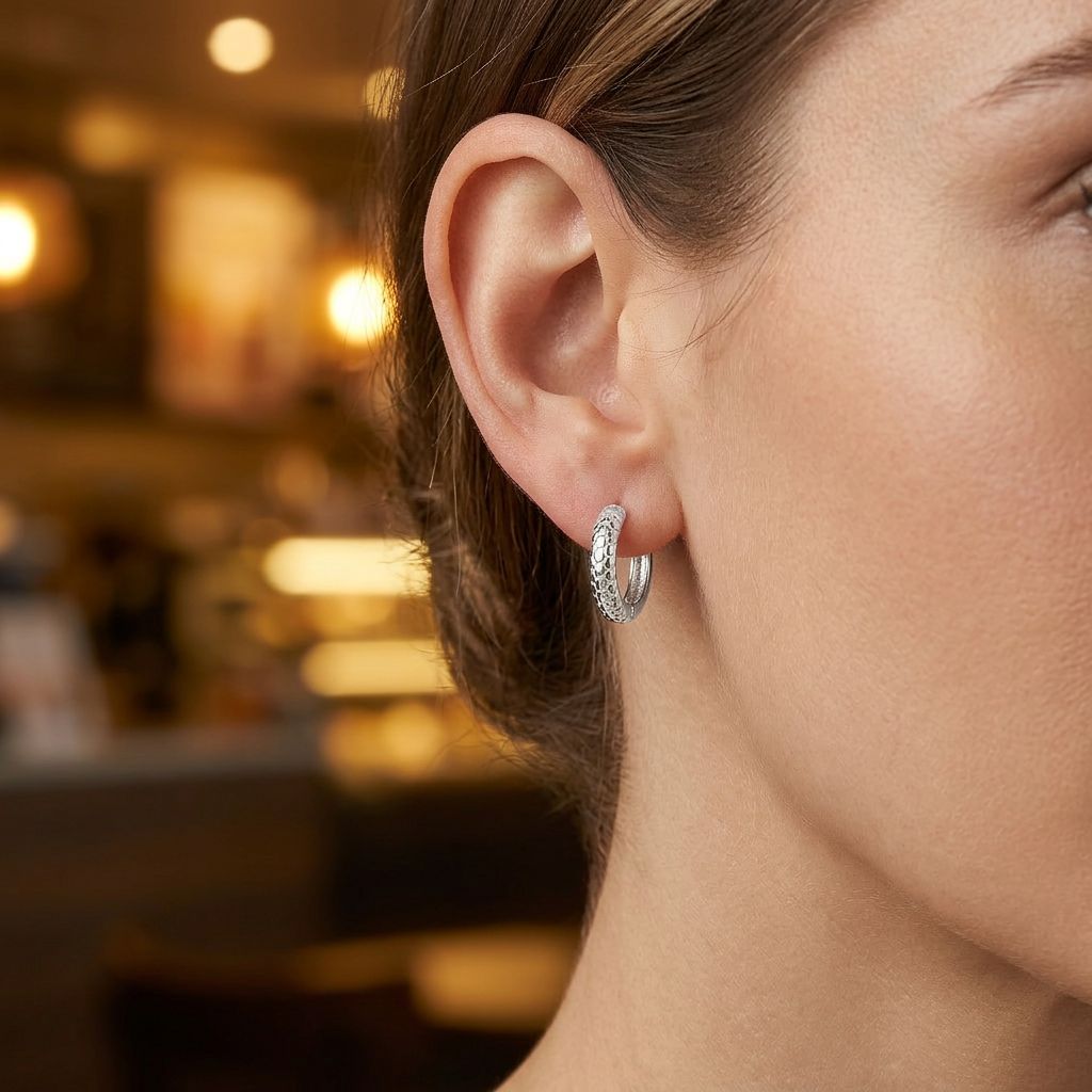 Teksturēti ikdienas auskari