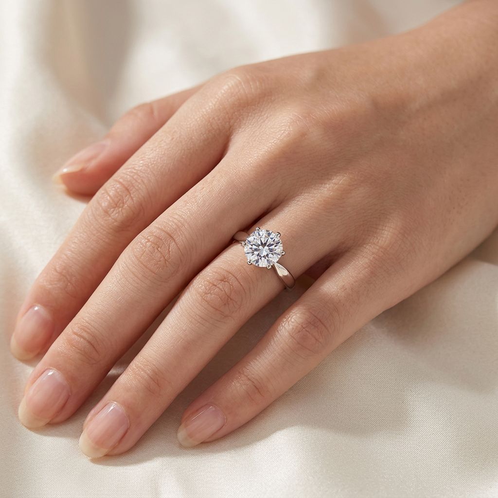 Solitāra stila cirkona gredzens