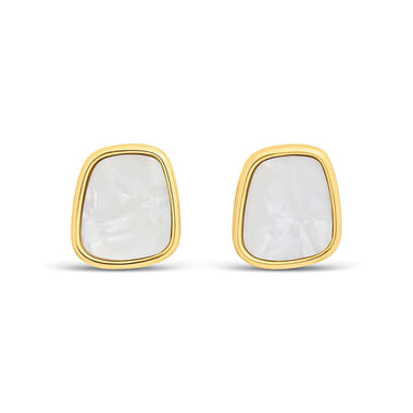 14K perlamutra auskari
