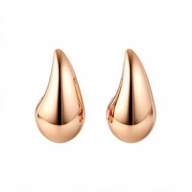 Объёмные серьги-гвоздики каплевидной формы