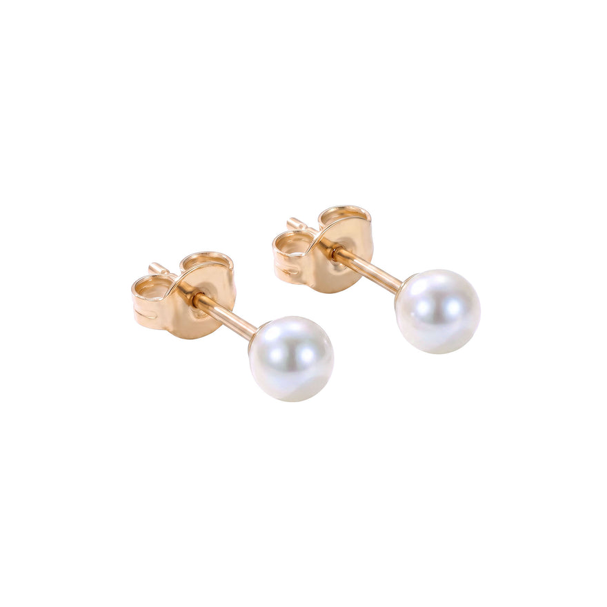Smalki 5 mm pērļu auskari