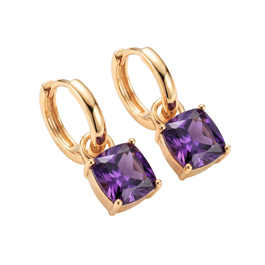Серьги-конго с кристаллом Swarovski