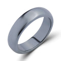 Hematīta gredzens ar spīdīgu spoguļvirsmu un dziļi pelēku toni