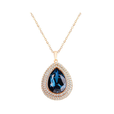 Zilā Swarovski kaklarota