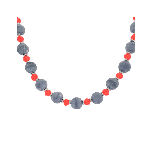 Kaklarota no marmora ar stikla elementiem