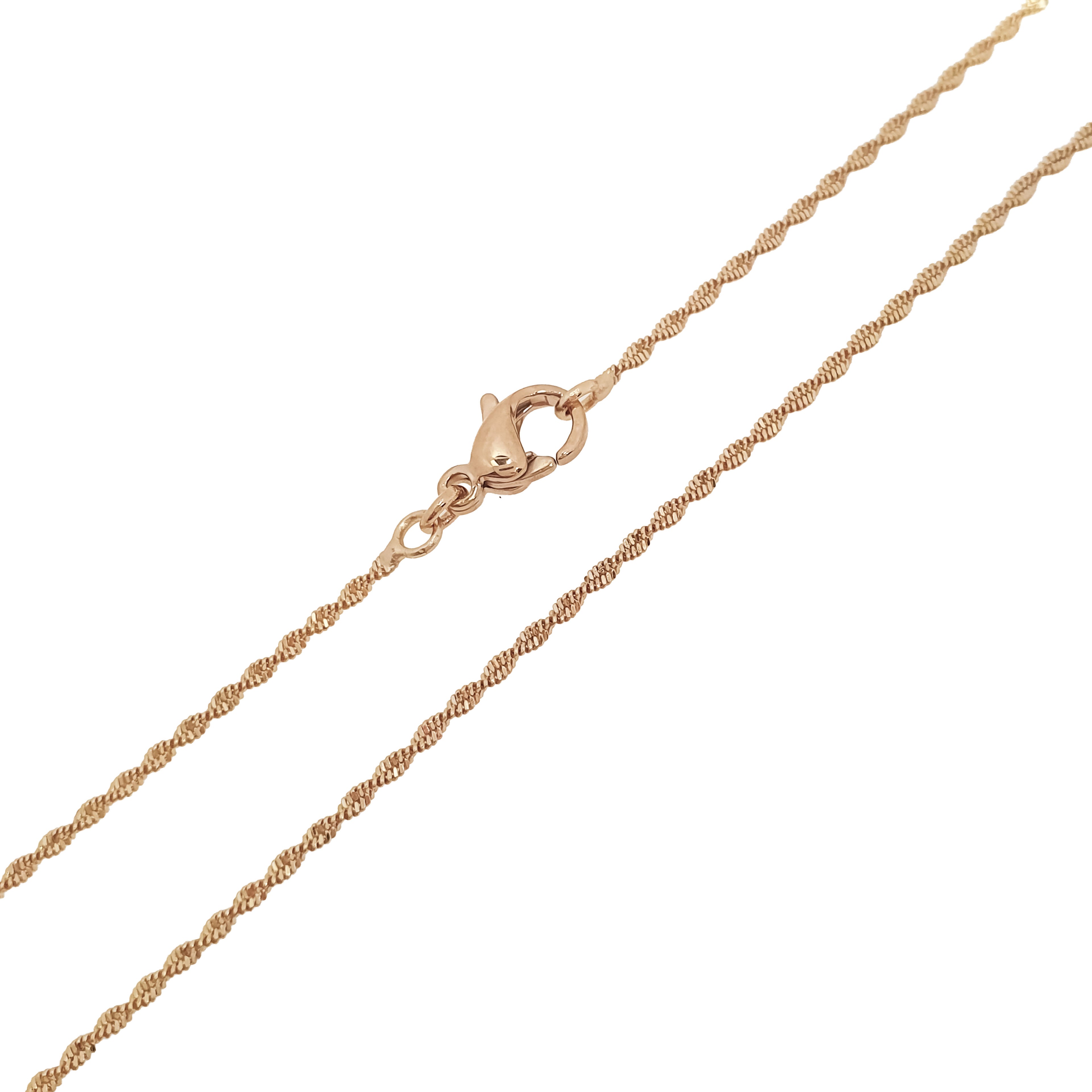 Smalka spirālveida ķēdīte sievietēm, 1.2 mm