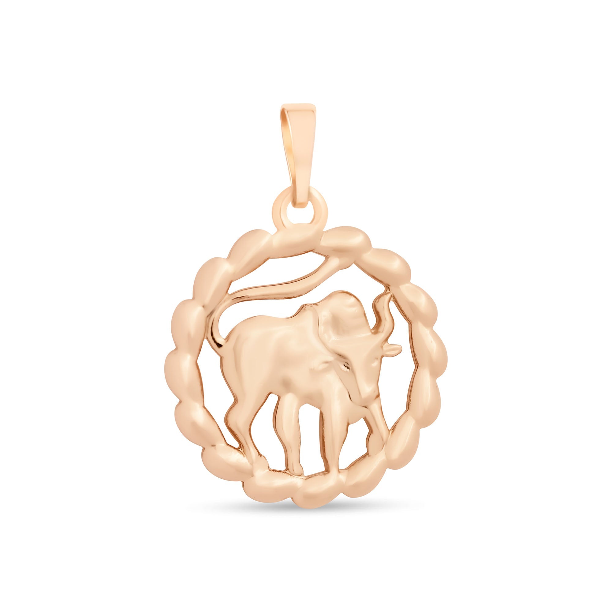 Apzeltīts kulons ar Vērša zīmi – stabilitātes un izturības talismans