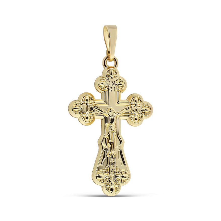 40 mm apzeltīts pareizticīgo kulons-krusts